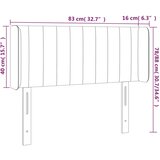  LED uzglavlje crno 83x16x78/88 cm baršunasto | shoptok.hr