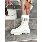 DStreet Botki damskie LUXIBOOTS na platformie beżowe | shoptok.hr