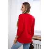 Kesi Blouse with flamingo graphics 3D red | Shoptok.si