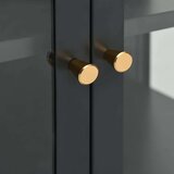 vidaXL komoda antracit 70 x 35 x 70 cm od čelika i stakla | shoptok.hr