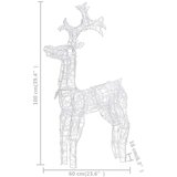  Božični severni jeleni 3 kosi 60x16x100 cm iz akrila, (20707845) | Shoptok.si