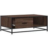  Stolić za kavu boja smeđeg hrasta 90x57x35 cm od drva i metala | shoptok.hr