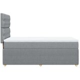 Box spring krevet s madracem svjetlosivi 90x190 cm od tkanine | shoptok.hr