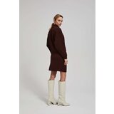 Marisse Fitted, Above-The-Knee Skirt In Chestnut Brown | Shoptok.si