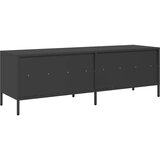 TV ormarić crni 135x39x43,5 cm hladno valjani čelik | shoptok.hr