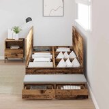  Krevet s ladicama s ladicama Staro drvo 80 cm Konstruirano drvo | shoptok.hr