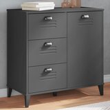  The Living Store Komoda VIKEN antracitno siva 80x40x80 cm inženirski les - Komoda, (21500258) | Shoptok.si