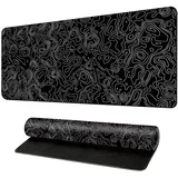 Podloga za miško z umetniškim cvetličnim vzorcem Black L, (21734062)