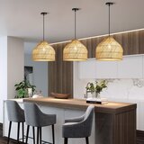  Immax 08264L - Visilica na sajli PELO 1xE27/40W/230V, prečnik 40 cm, ratan | Eponuda.com