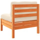  9-dijelni set vrtnih sofa s jastucima voštano smeđi od borovine | shoptok.hr