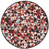Mila Home rdeča/siva pralna okrogla preproga ø 120 cm ignite – Cene