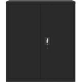 Ormarić za spise crni 90 x 40 x 105 cm čelični | shoptok.hr