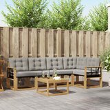  Set vanjskih sofa 6 kom. Bijela i svjetlosiva | shoptok.hr