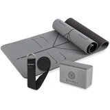  Set za jogu hms siva prostirka tpe ym10 + blok kj02 + remen sj02 | shoptok.hr