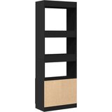 vidaXL Visoka omara črna 63x33x180 cm inženirski les | Shoptok.si