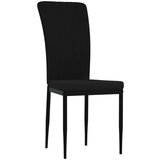  Jedilni stoli 2 kosa črn žamet, (20701524) | Shoptok.si
