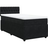  Box spring krevet s madracem crni 90x190 cm baršunasti | shoptok.hr