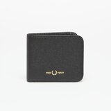 Fred Perry Scotchgrain Leather Bwallet Black Universal Cene