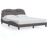  Okvir za krevet Viana bez madraca sivi 160x200 cm od umjetne kože | Eponuda.com