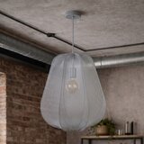 Brilagi LED luster na sajli ARVEN 1xE27/8W/230V, prečnik 37 cm, siva | Eponuda.com