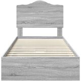 Postelja s shranjevanjem z vzglavjem Siva Sonoma 90 x 200 cm, (5000106142) | Shoptok.si