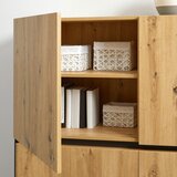 Bessagi Home Visoka Komoda Jasmina, Barva Hrasta | Shoptok.si