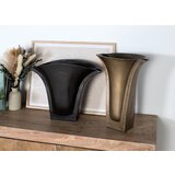 GINER Y COLOMER Komplet dveh vaz iz grobo obdelanega aluminija, (22147711) | Shoptok.si