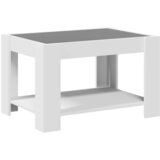  Stolić za kavu s LED bijeli 73x53x45 cm od konstruiranog drva | shoptok.hr