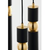 Jupiter 2014 - visilica na sajli alas 5xGU10/10W/230V crna/zlatna | Eponuda.com