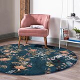 Mila Home Temno modra pralna/primerna za robotski sesalnik okrogla preproga ø 120 cm Comfort – | Shoptok.si