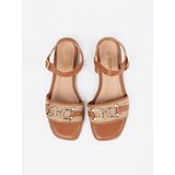GOODIN Brown sandals with leather insole | shoptok.hr