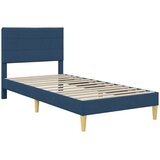  Okvir za krevet s uzglavljem Plava 100 x 200 cm tkanina - Plava 100 x 200 cm | shoptok.hr