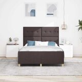  Krevetna konstrukcija Tamno smeđa 140 x 200 cm tkanina | shoptok.hr