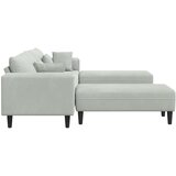 SOFA 3 pcs Svijetlo siva 250 x 188 x 76 cm Baršun | shoptok.hr