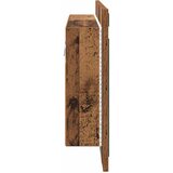  Kupaonski ormar s ogledalom Zidne Staro drvo 80 x 12 x 45 cm | shoptok.hr