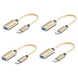 INF Type-C najlonsko pleten kabel 4-pack, USB 3.0, OTG in PD Gold, (5000296328) | Shoptok.si