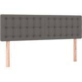  s oprugama i madracem sivi 140x190 cm od umjetne kože | shoptok.hr