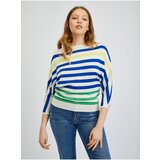 Orsay Blue-cream Women's Striped Sweater - Women Cijene