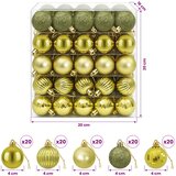  Set božićnih kuglica 100 kom. Svijetlo zelena 4 cm Polistiren | shoptok.hr
