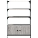  Knjižna omara 3-nadstropna siva sonoma 70x30x109,5 cm in. les | Shoptok.si