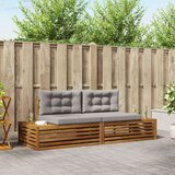  Set vanjskih sofa s jastukom 6 Komad Prirodna i svijetlo siva | shoptok.hr