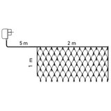 Dekortrend Novogodišnja LED svetleća providna mreža hladno bela 2m za spoljašnju i unutrašnju upotrebu | ePonuda.com