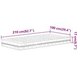  Madrac od pjene bijeli 100x210 cm tvrdoća H2 H3 | shoptok.hr
