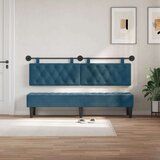  Držeće uzglavlje Zidne Plava 170 x 55 x 7 cm Baršun - Plava 160 cm bez LED | shoptok.hr