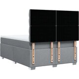vidaXL Krevet box spring s madracem svjetlosivi 140x200 cm od tkanine | shoptok.hr