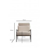 Atelier Del Sofa fotelja toscana white