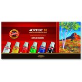 Koh i Noor Komplet akrilnih barv KOH-I-NOOR / 10 x 16 ml (akrilne barve KOH-I-NOOR) | Shoptok.si