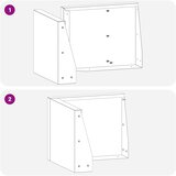  Zid za zadržavanje 2 kom. 50 x 50 x 50 cm Otporni čelik Rđa | shoptok.hr