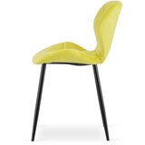 Mango stolica - žuti baršun / crne noge x 4 | shoptok.hr