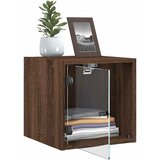 Noćni ormarići staklena vrata 2 kom boja hrasta 35x37x35 cm | shoptok.hr